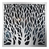 wall mirror-panel silver trees