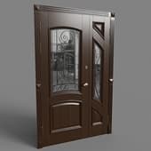 entrance door with forging