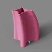 cometa pink vase