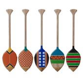 Decorative painted oars