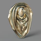 vargov design - oyster light sculpture (wall mounted)