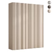 modern cabinet with curved facades