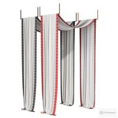 draped canopy for a bedroom with a russian ornament 02