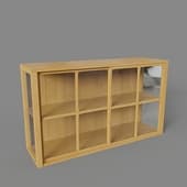 large double cabinet, art. 600, 1400 x 815h x 390