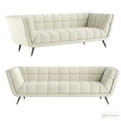 Modern Performance Velvet Upholstered Tufted Sofa
