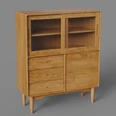 sideboard with 2 sliding glass doors 33