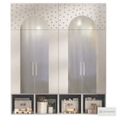 custom-made children's room cabinet with mirrored doors