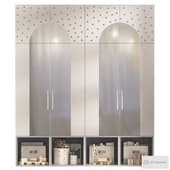 custom-made children's room cabinet with mirrored doors