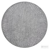 Round Wool Rug Folia Ivory