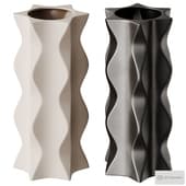 Ceramic Vase Ripple Series By The Feelter
