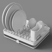 dish dryer atle sliding large, white smart solutions