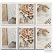 posters of "dried flowers" in a frame