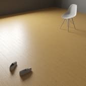 the parquet is yellow and light
