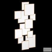 Golden mirror panel made of Overlapping mirror squares Article number: 50.881