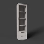 rimini white cabinet with glass door (5), 179.4 cm