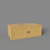 wardrobe mezzanine with wooden doors, art. 397a, 1000 x 360h x 600