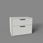 bedside table rimini grey