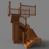 the stairs are dervyannaya