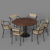 dining group ps006 2 table and s001 loft chairs