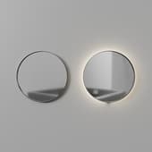 round mirrors ø 600 with and without illumination
