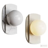 neptune travertine wall lamp