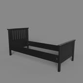 bed 90 high (without a mattress grid 90x200), 385bp+l+bj, 1020x1000h2120, black