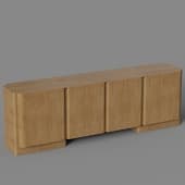 four-door minimalistic media console
