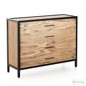 Loft-style chest of drawers Irvine Industrial Metal Rust Chest of Drawers Article 10.370-2
