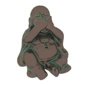 netsuke “buddha — i won't say”