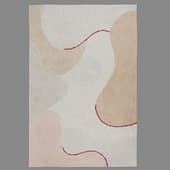 beige cotton carpet with an original print from the freak fruit tkano collection