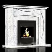 marble fireplace