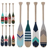 Decorative painted oars. Part four.