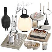 Decor set - Decorative set P01 / Book, Lamp