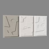 set of 3 elements panels