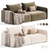 sofa straight cardboard velvet by divan.ru