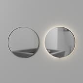 round mirrors ø 900 with and without illumination