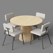 volan wood+krab dining group from mano factory 2