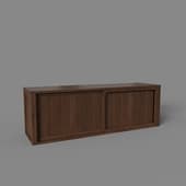 low cabinet with wooden doors, art. 376, 1400x465nx390