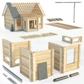 building set made of wood n1