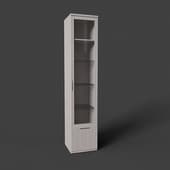 rimini cabinet, single-leaf white, with glass door, 217.8 cm