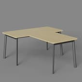 desk with flex briefing console