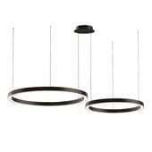 corona horizontal hanging led chandelier rings 60 80 cm