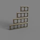 metal frames for sockets and switches werkel palacio bronze,black