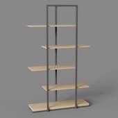 loft-style lapis lazuli shelving