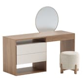 CLIO DRESSING TABLE and GORDON pouf