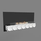moon wall bio-fireplace