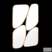 A mirror in an asymmetrical Chaotic gold frame. Loft-Concept. Article number: 50.880