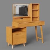 cosmetic table with drawers 12