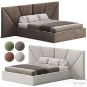 Cama de Casal Flores Bege