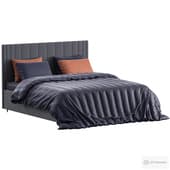 enrica's bed dark grey 180x200